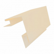 Планка угла наружного сложная 75 мм, 2000 мм, цвет RAL 1015