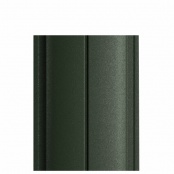 Штакетник металлический ELLIPSE, покрытие VikingMP E, 0,5 мм, цвет RAL 6007, односторонний окрас, верх прямой