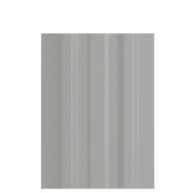 Штакетник металлический LANE, покрытие NORMAN, цвет RAL 9006, верх прямой, односторонний окрас 