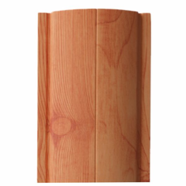 Штакетник металлический RONDO, 0,45 мм, Золотой орех 3 Д, верх прямой 