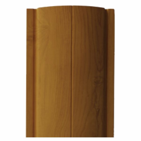 Штакетник металлический RONDO, 0,45 мм, Дуб, верх прямой