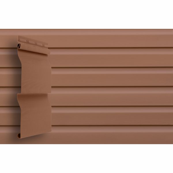 Сайдинг Grand Line D4 корабельная доска (Сибирский брус), темно-бежевый 3 м