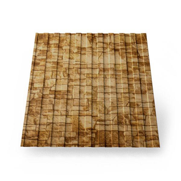 Профнастил С-8 с покрытием под дерево, цвет камень (А)