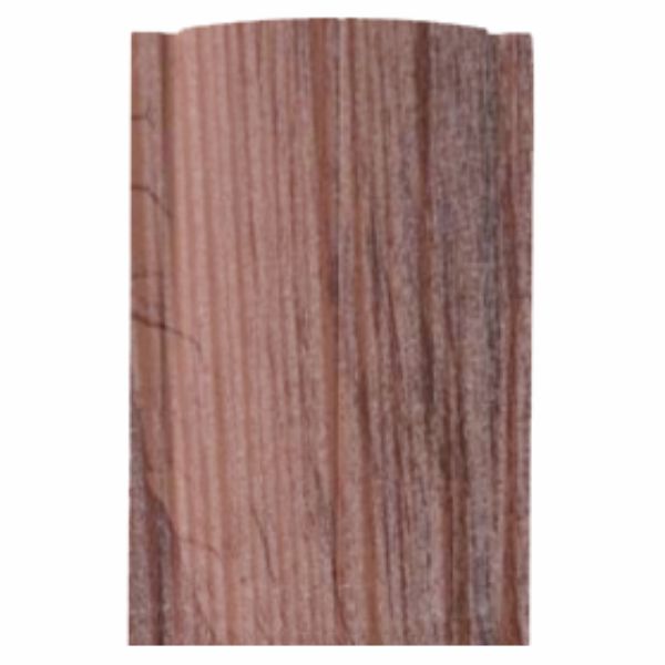 Штакетник металлический RONDO, 0,45 мм, темный дуб, верх прямой