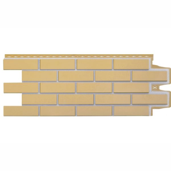 Фасадная панель Grand Line Клинкерный кирпич Премиум, горчичная / песочная, шов 7006