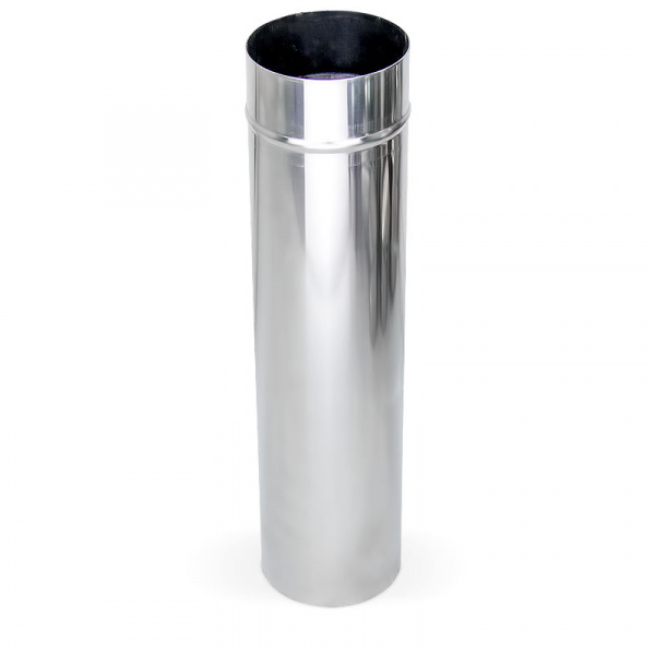 Труба L500 мм Ø115 , нержавеющая сталь 0,8 мм (ОГНИС)