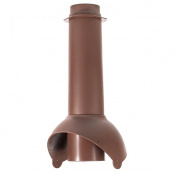 Выход канализации KROVENT Pipe-VT 110/125 is, 700 мм, цвет коричневый