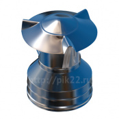 Оголовок с зонтом Ø200/280, нержавейка 0,5 мм/ нержавейка 0,5 мм (ОГНИС)