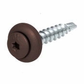 Саморез кровельный DaxmerPro Torx 4,8х29, RAL 8017 муар (матовый), 250 шт. 